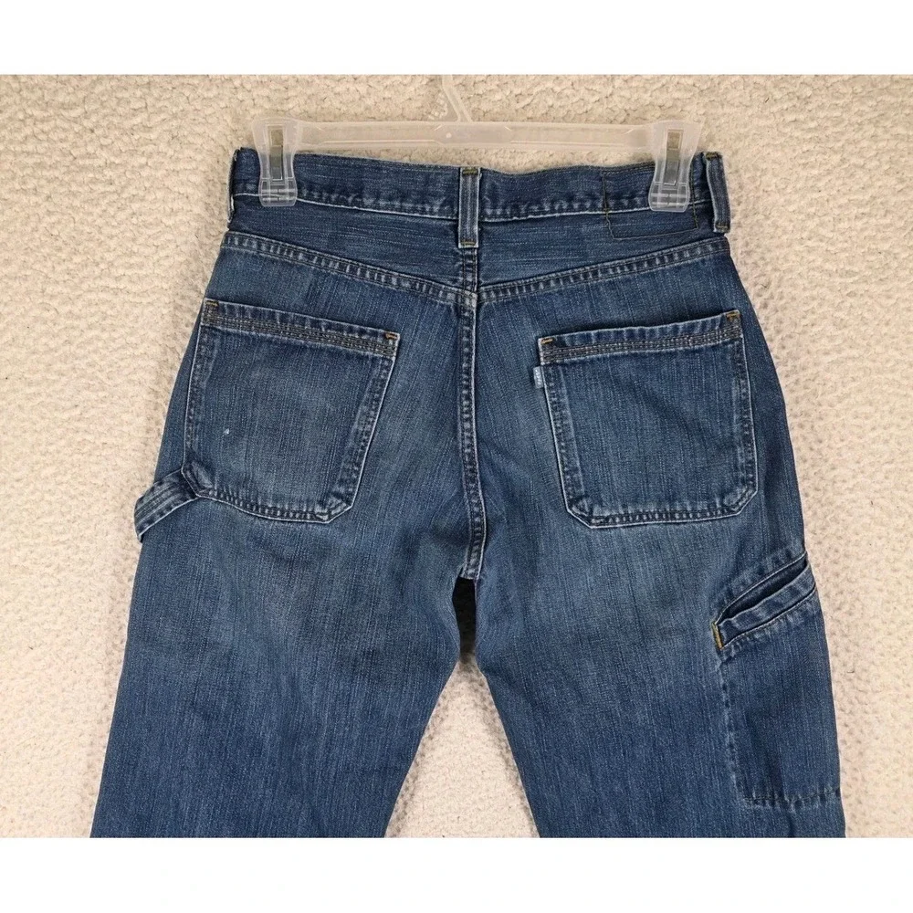Levis SilverTab Carpenter Jeans Mens 30 Blue Denim Loose Distressed Destroyed